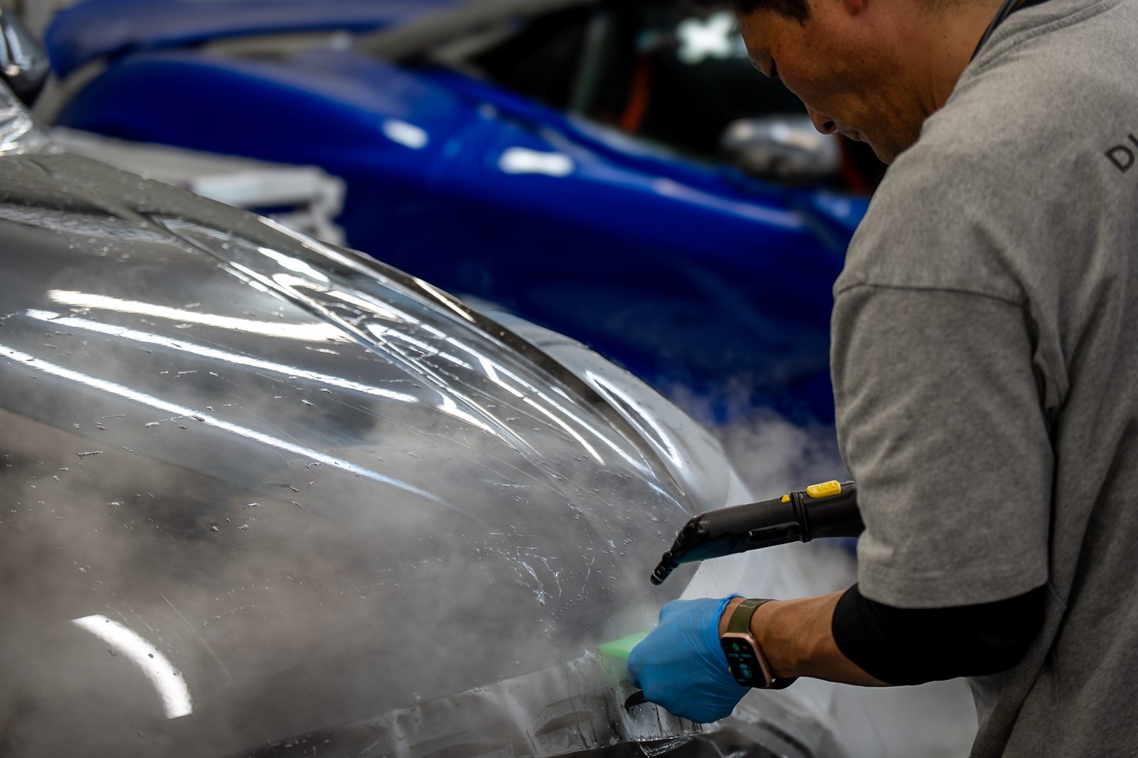 アウディ Q5 ボンネット PPFの施工写真 6｜富山県 PROTENA